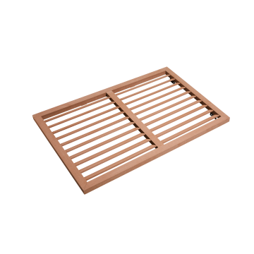 Evolar WPC Rückwand für Klimagehäuse Tropical Teak Small