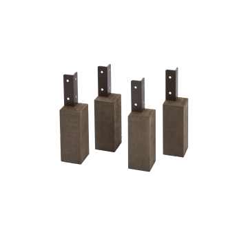 Evolar WPC Standfüße Klimagehäuse Walnut Grey