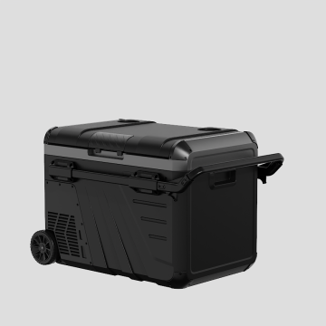 Evolar Elektrischer Kompressor Kühlbox - 35L - 12V/230V -  Mit Rädern und Griff - Schwarz