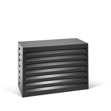 Evolar Klimagehäuse Schwarz XS