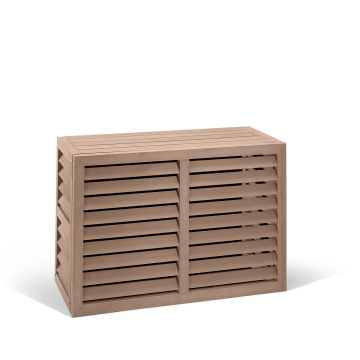 Evolar WPC-Klimaanlagengehäuse Tropical Teak XS