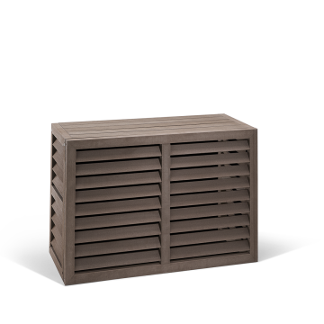 Evolar WPC-Klimaanlagengehäuse Walnut Grey XS