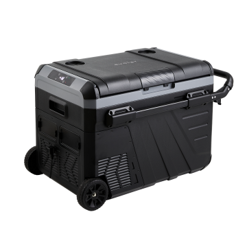 Evolar Elektrischer Kompressor Kühlbox - 35L - 12V/230V -  Mit Rädern und Griff - Schwarz