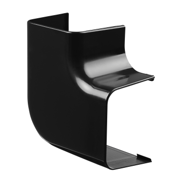 Evolar Airco Langer Flachbogen - Schwarz - 90 x 65 MM - 90°