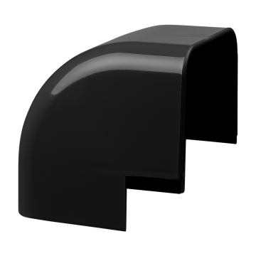Evolar Airco Langer Außenbogen - Schwarz - 90 x 65 MM - 90°