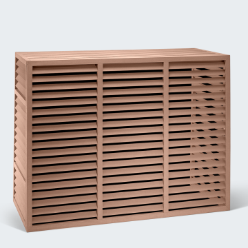 Evolar WPC-Klimaanlagengehäuse Tropical Teak XL