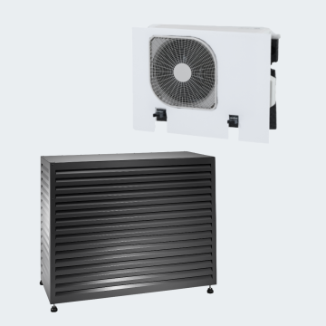 Evolar Warmtepomp Omkasting met Opstelvoetjes Zwart XL