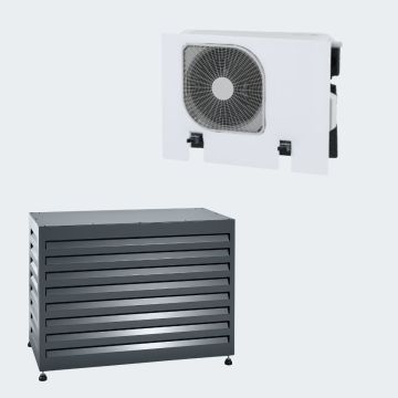 Evolar Warmtepomp Omkasting met Opstelvoetjes Donker Antraciet Small