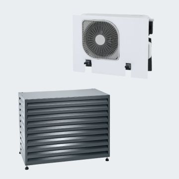 Evolar Warmtepomp Omkasting met Opstelvoetjes Donker Antraciet Medium