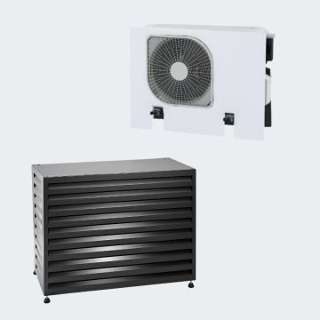 Evolar Warmtepomp Omkasting met Opstelvoetjes Zwart Medium