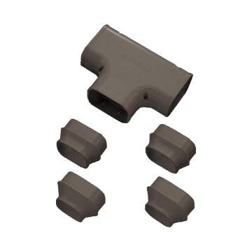 Evolar Klima-T-Stück Braun 75 x 63 MM
