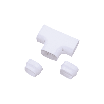 Evolar Klima-T-Stück Weiss 75 x 63 MM