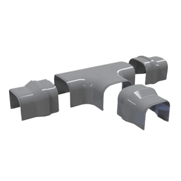 Evolar Klima- T-Stück Dunkles Anthrazit - 75X56MM