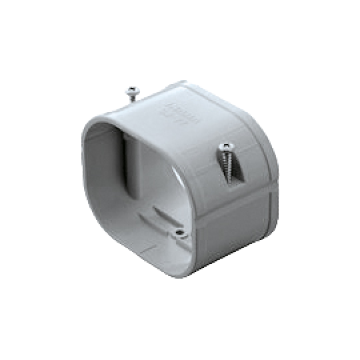 Evolar Klima-Stutzen Grau 75 x 63 MM