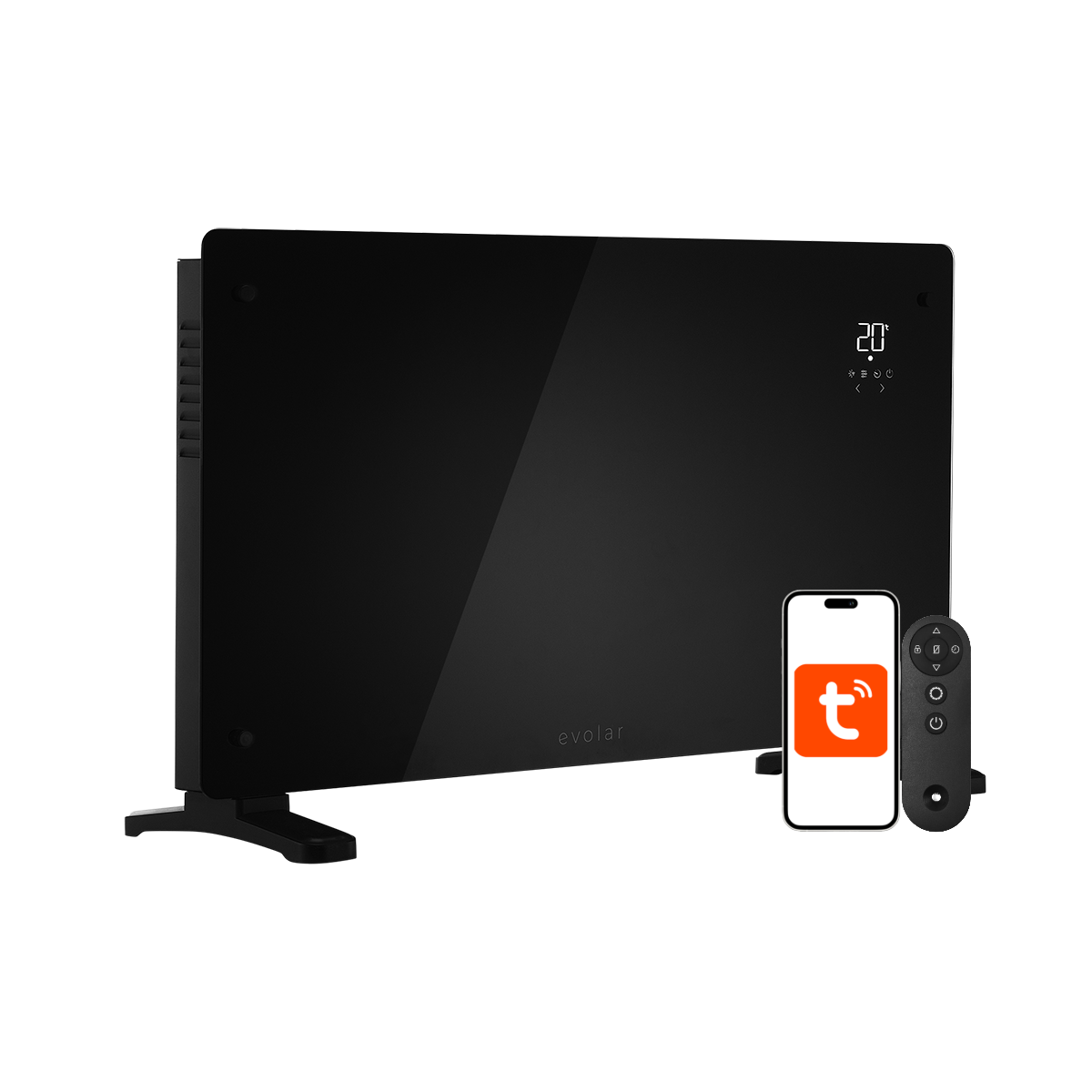 Evolar Konvektor-Heizung - 2500 Watt - WiFi - Schwarz - Zweite Chance