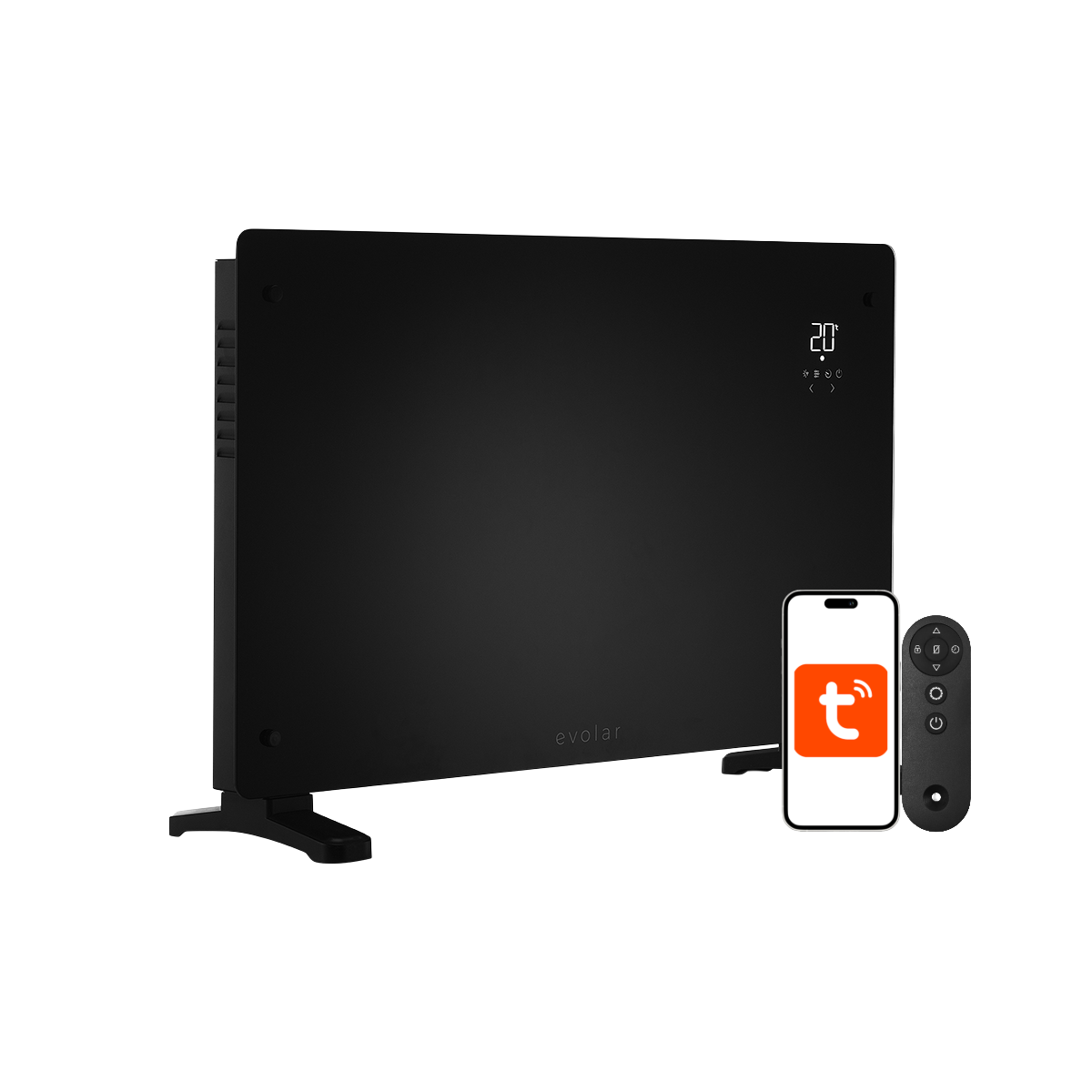 Evolar Konvektor-Heizung - 2000 Watt - WiFi - Schwarz - Zweite Chance
