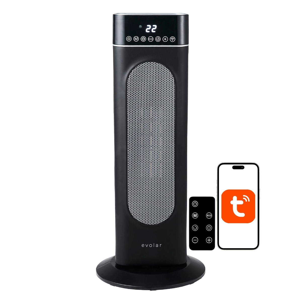 Evolar EVO-CTH2W Elektro-Turmkocher - Wifi - Schwarz - Aus zweiter Hand