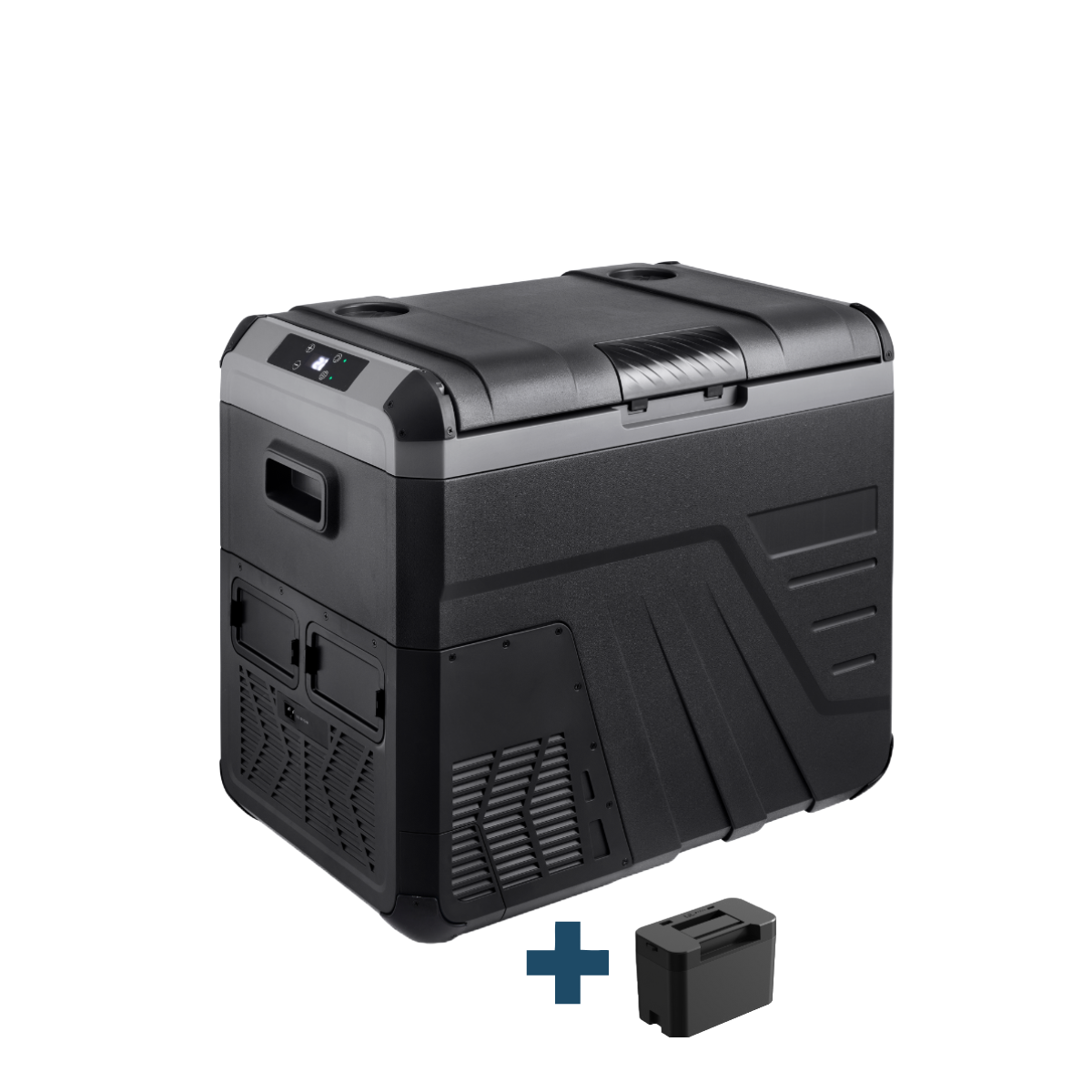Evolar Elektrischer Kompressor Kühlbox - 45L - 12V/230V - Inklusive Batterie - Schwarz - Zweite Change