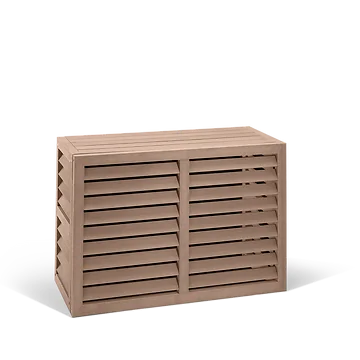 Evolar WPC-Klimaanlagengehäuse Tropisches Teakholz XS