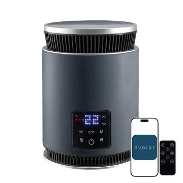 Evolar EVO-PTC360G Elektroheizkörper – Keramik – Mit Thermostat – WLAN – Grau