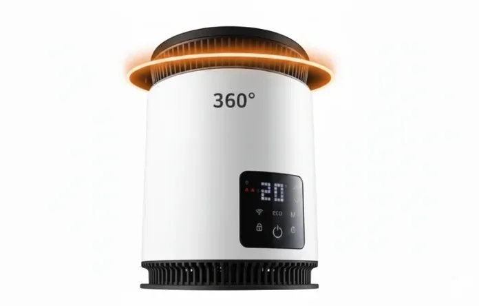 360-Grad-Wärmeverteilung